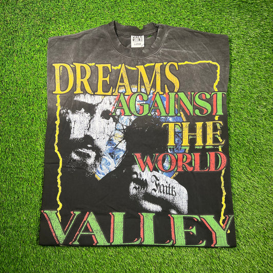 Vale Dreams Against The World Washed Black Size Large New x16635