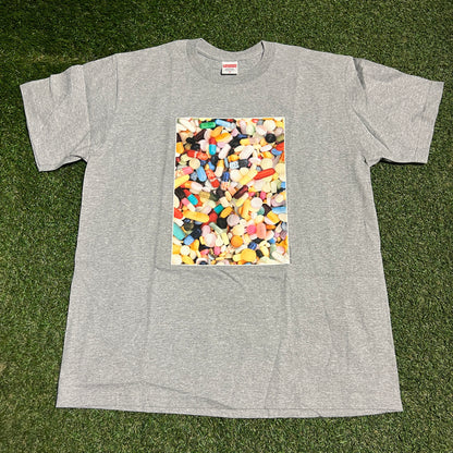 Supreme Grey Pills Tee Size Medium NEW x13884