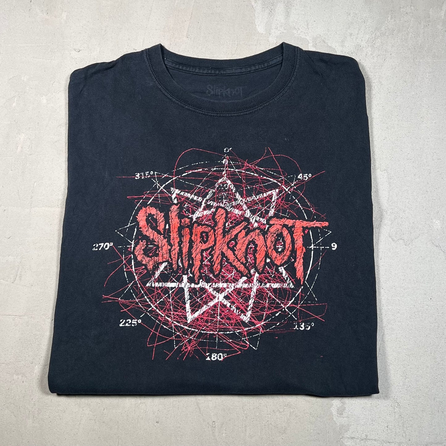 Slipknot Nonagram Black Tee Medium USED v19180