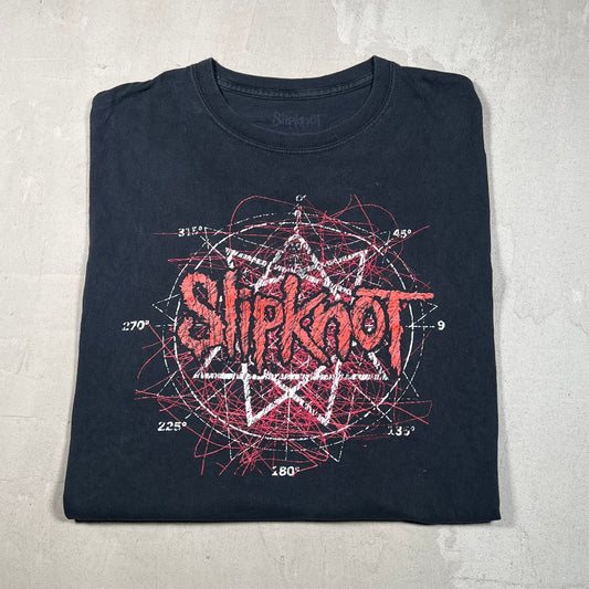 Slipknot Nonagram Black Tee Medium USED v19180