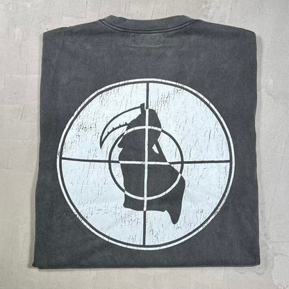 HMDD Reapers Washed Black Tee Size Large USED x18682
