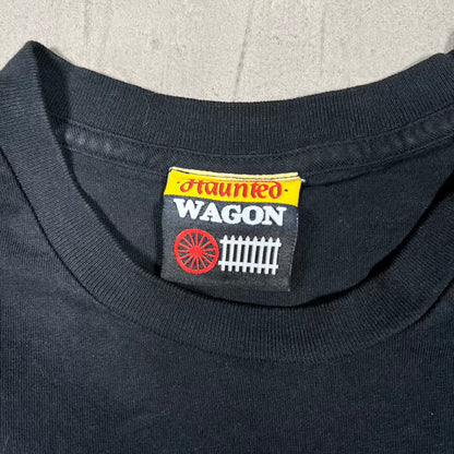 Online Ceramics Haunted Wagon Witch Black Longsleeve Size Medium USED x18563