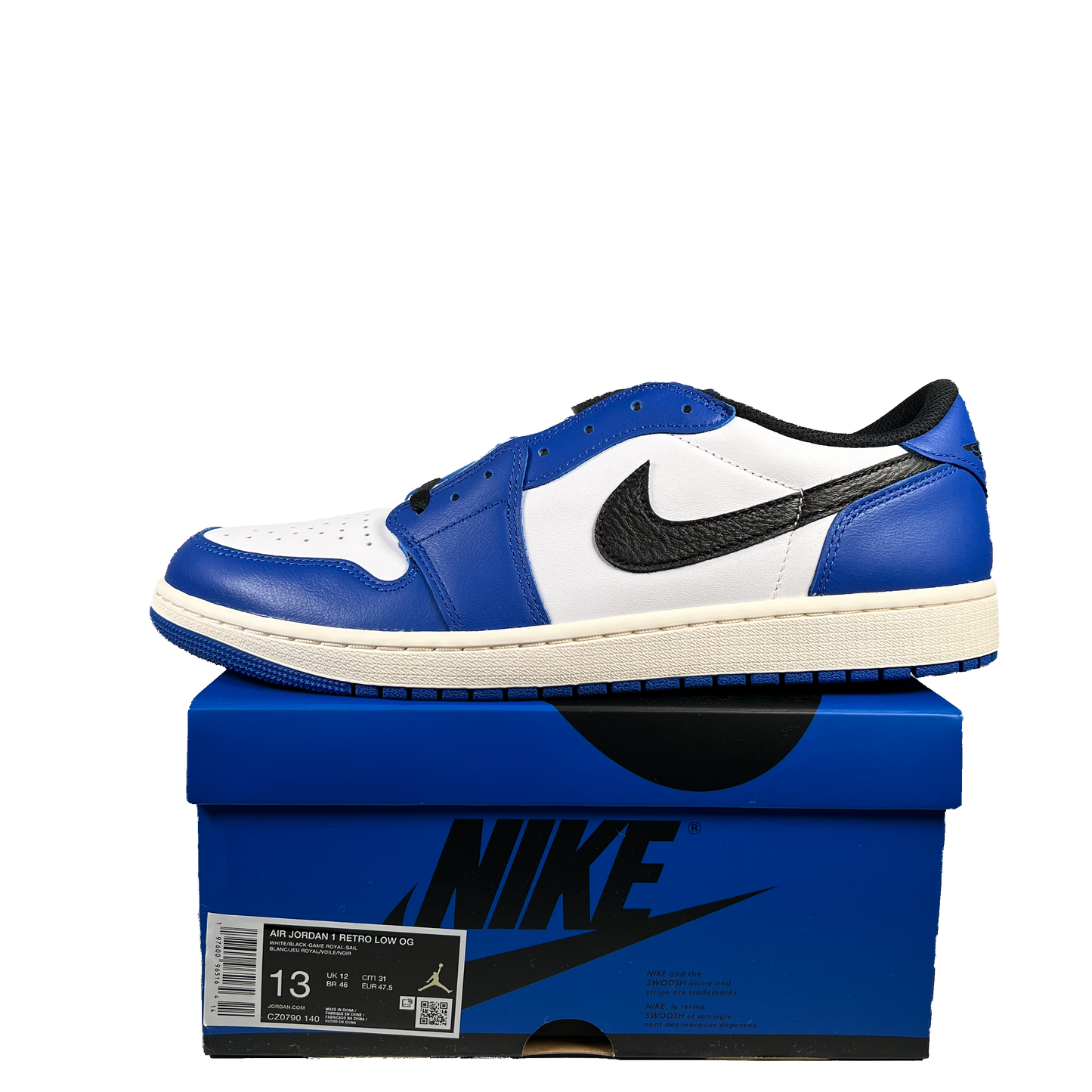 Jordan 1 Low Game Royal (2024) Size 13 NEW s19824