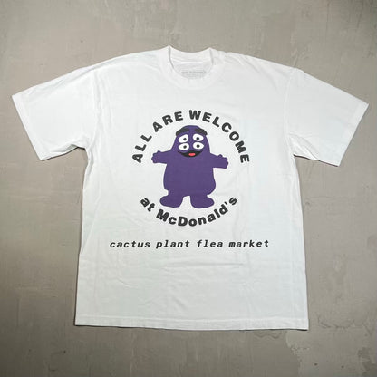CPFM McDonalds White Grimace Tee Size Large USED x18837