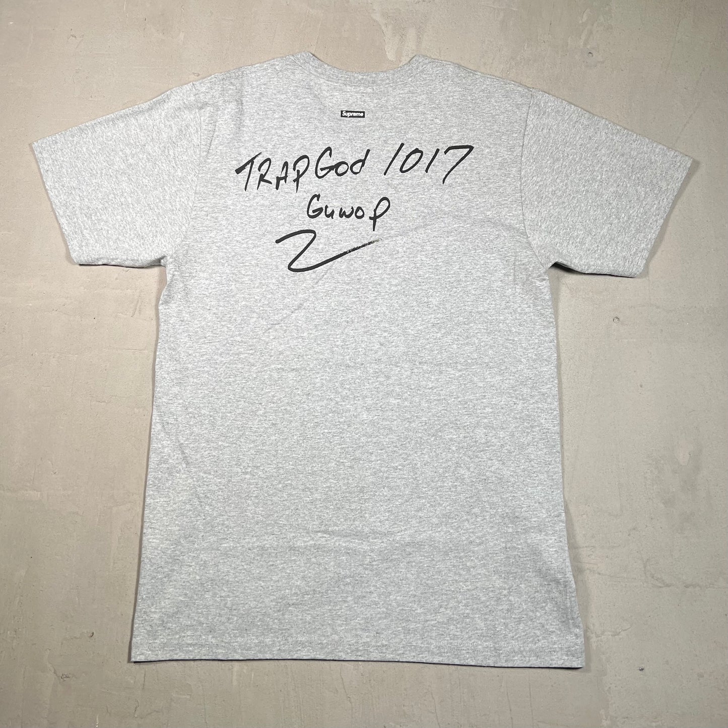 Supreme Gucci Mane 2016 Tee Gray Size Medium NEW x4034