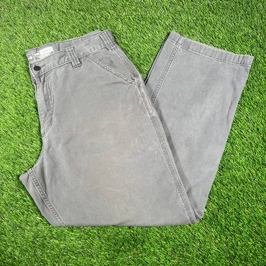 Carhartt Relaxed Fit Grey Pant Size 36x30 USED v16899
