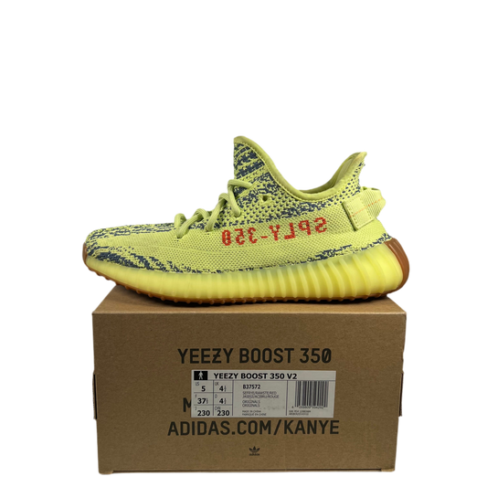 Yeezy 350 Frozen Yellow (2017) Size 5 USED s18816
