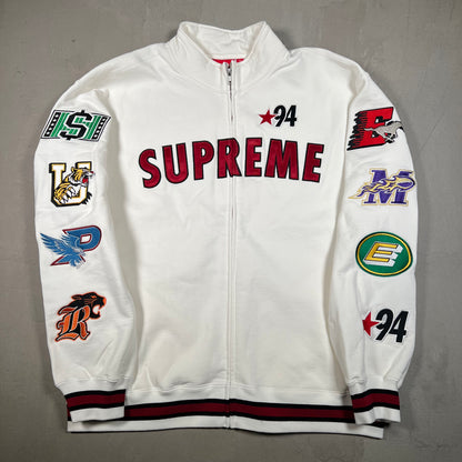 Supreme Mascot Zip Up White Crewneck Size Large NEW x17422