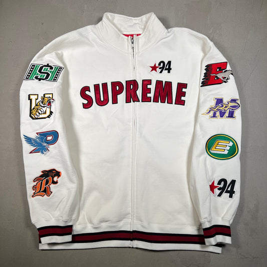 Supreme Mascot Zip Up White Crewneck Size Large NEW x17422