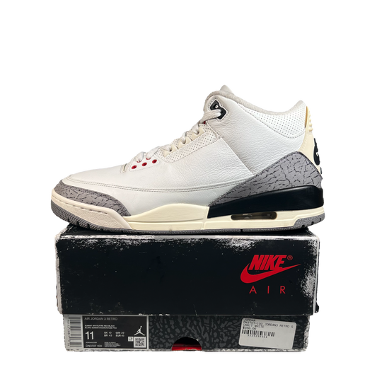 Jordan 3 White Cement Reimagined (2023) Size 11 USED s22070