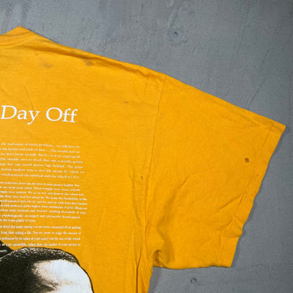 2005 Martin Luther King MLK Rap Style Yellow Tee Size XL USED v19242