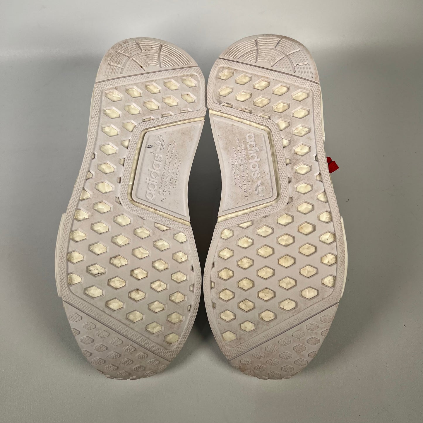 Adidas NMD R1 Tri Color Stripes White (2016) Size 8.5 USED s18724