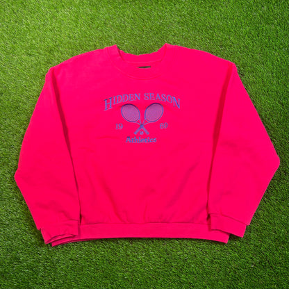 Hidden Season Pink "Athletics" Crewneck Size Medium USED x16833