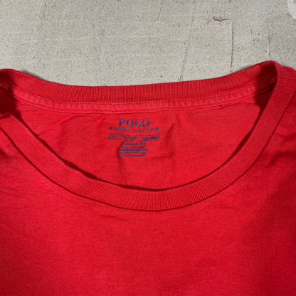 Polo Ralph Lauren Polo 1992 Red Tee Size XXL USED v18940