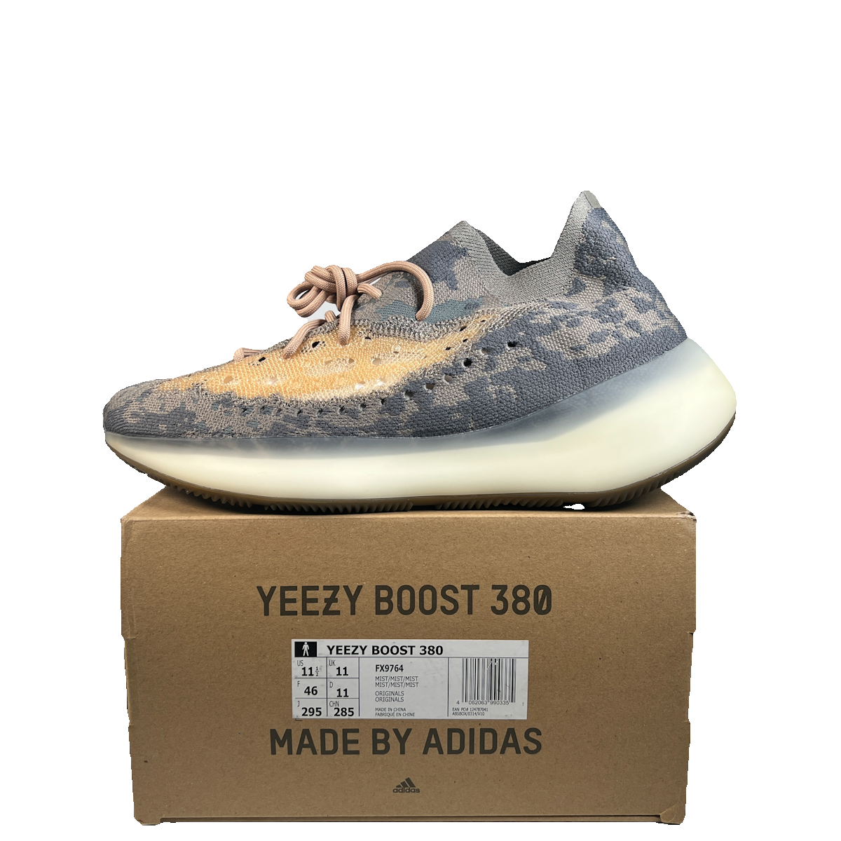 Yeezy 380 Mist (2020) Size 11.5 NEW s22847