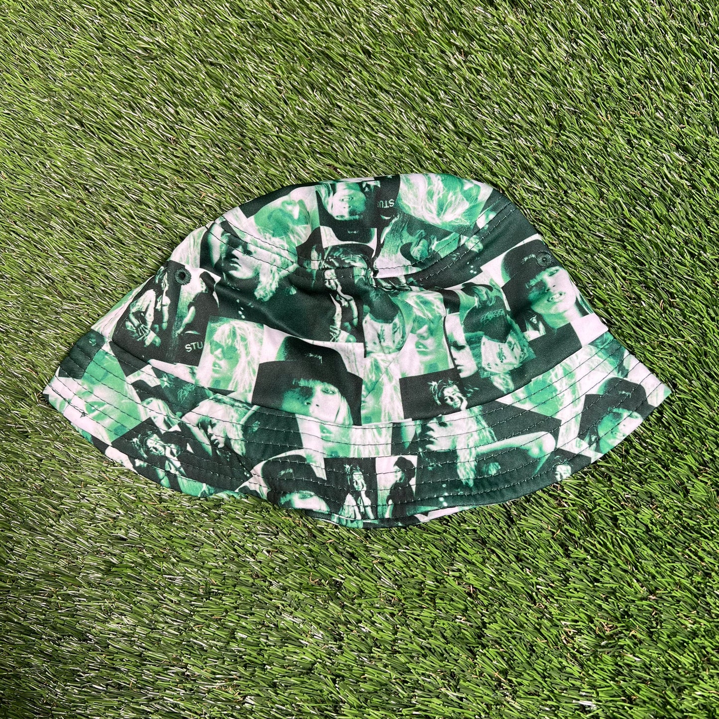 Stussy Green Love Laura Bucket Hat NEW x15908