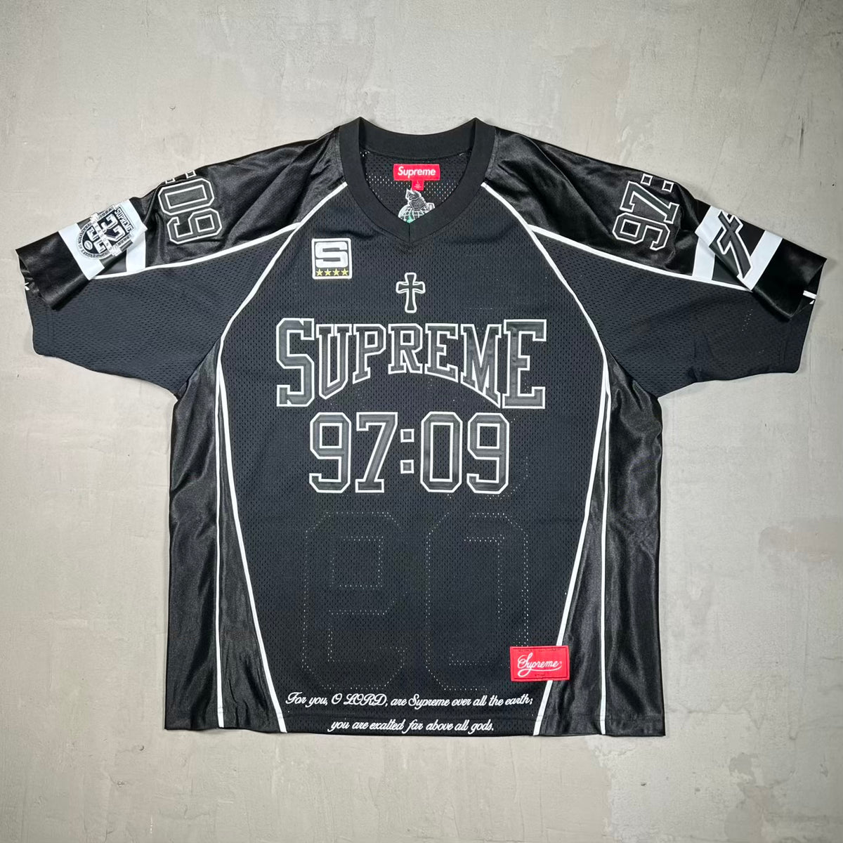 Supreme Disciples Black Football Jersey (2026) Size Large USED x18728