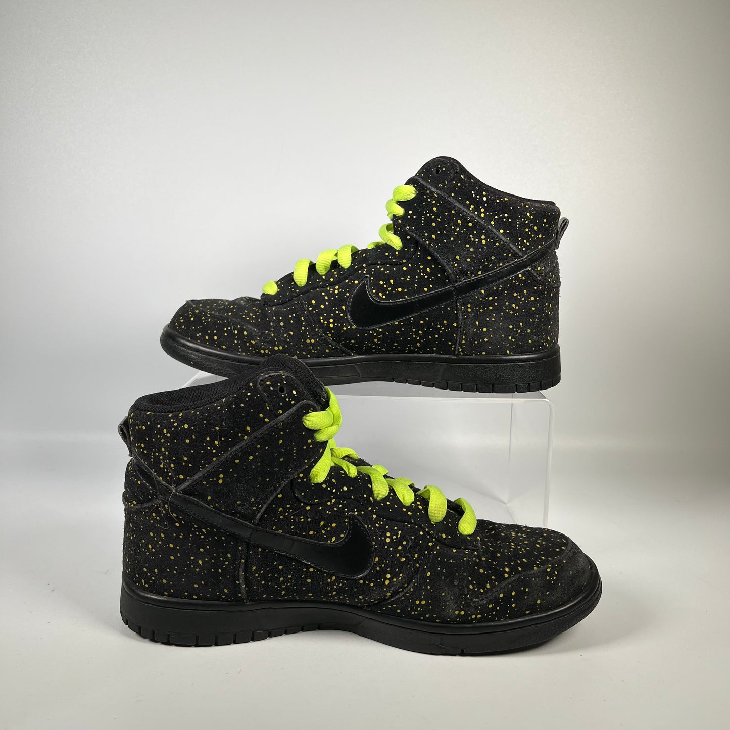 Nike Dunk High Yellow Splatter (2009) Size 8.5 USED s18760