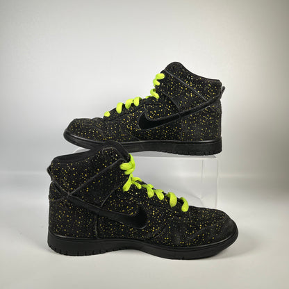 Nike Dunk High Yellow Splatter (2009) Size 8.5 USED s18760