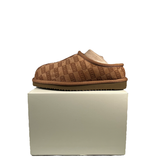 Kith Monogram Shearling Slippers Size 35 (5) NEW s14844
