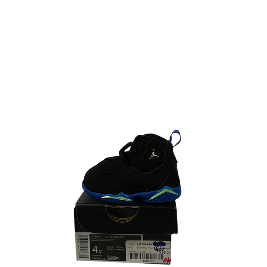 Jordan True Flight Black Hyper Royal Photo (2024) Size 4c NEW s18788