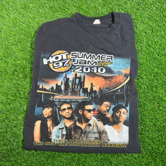 2010 Hot 97 Summer Jam Black Tee Size XXL USED v17949