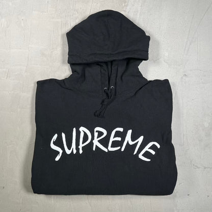 Supreme FTP Arc Logo Black Hoodie (2021) Size Large USED x18945