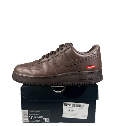 Nike Air Force 1 Low Supreme Baroque Brown (2023) Size 10.5 USED s23198