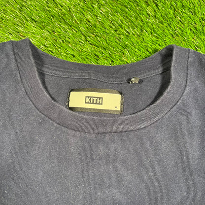Kith Navy Logo Tee Size XL USED x15708