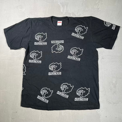 Supreme Gonz Heads Black Tee (2017) Size Medium USED x18598