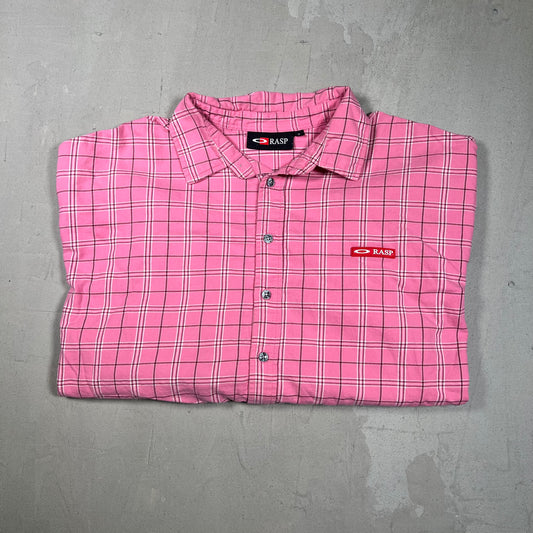 GV Gallery Raspberry Hills Pink Cropped Button Up Thermal Size Small USED x17391