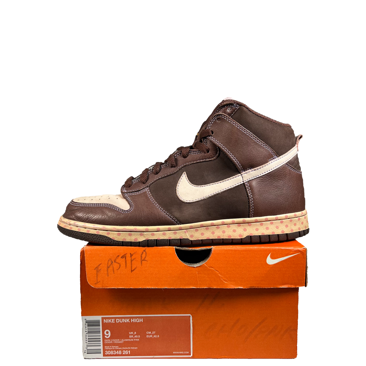 Nike Dunk High Easter Polka Dot (2006) Size 9 USED s21348