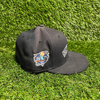 New Era Yankees Mets Unity Black Hat Size 7 1/2 USED v16016