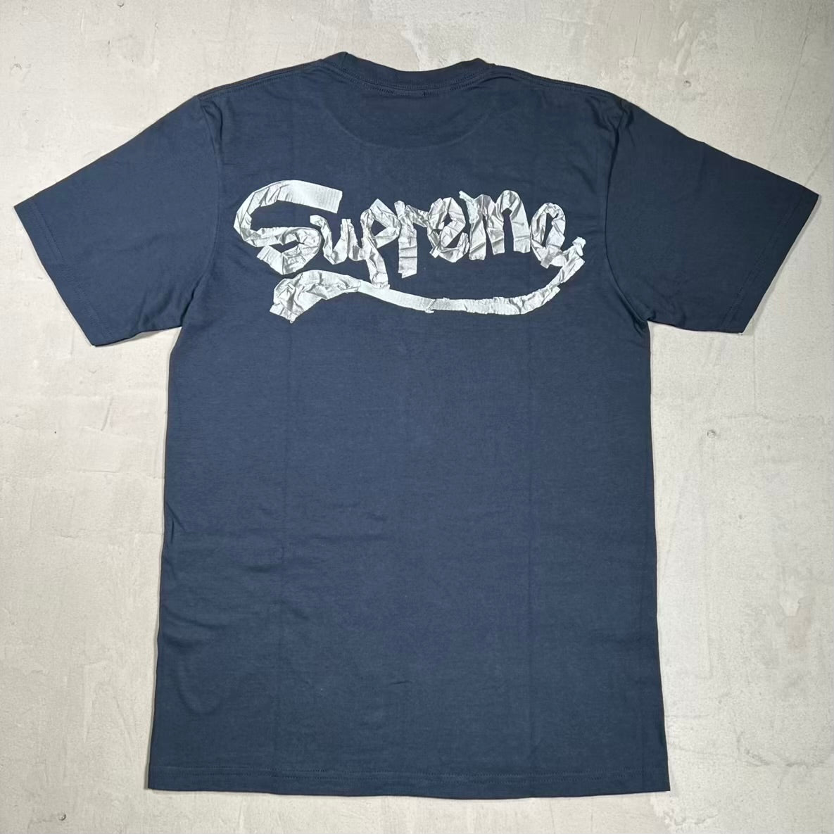 Supreme Tape Navy Blue Tee (2025) Size Small NEW x18532