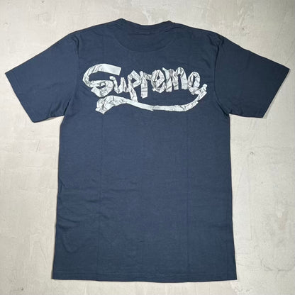 Supreme Tape Navy Blue Tee (2025) Size Small NEW x18532