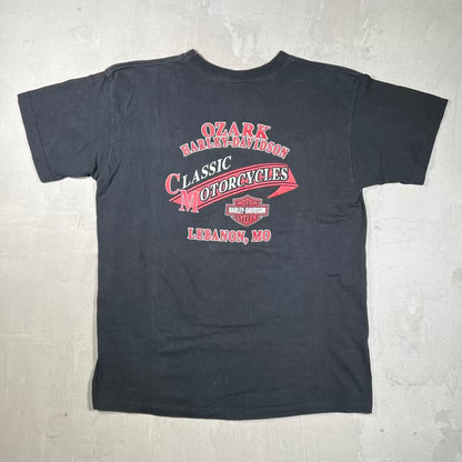 2001 Harley Davidson "Shut Up and Ride" Black Tee Size Large USED v20421