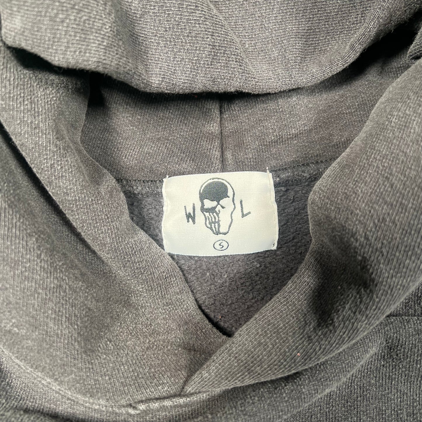 Warren Lotas Washed Black "Vs The World" Hoodie Size Small USED x16767