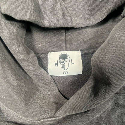 Warren Lotas Washed Black "Vs The World" Hoodie Size Small USED x16767