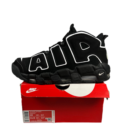Nike Air More Uptempo Black White (2016) Size 10 USED s17872