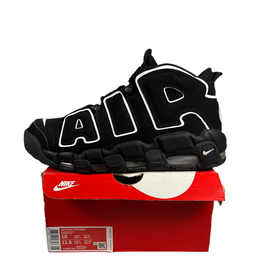 Nike Air More Uptempo Black White (2016) Size 10 USED s17872