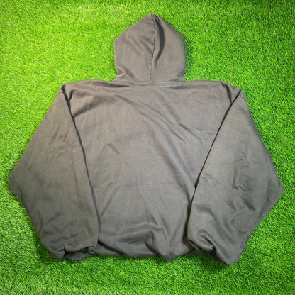 Yeezy Gap Mock Neck Dark Grey Hoodie Size Medium USED x16870