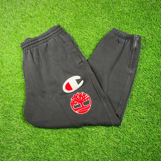 Champion Timberland Black Sweatpants Size XL USED v18759