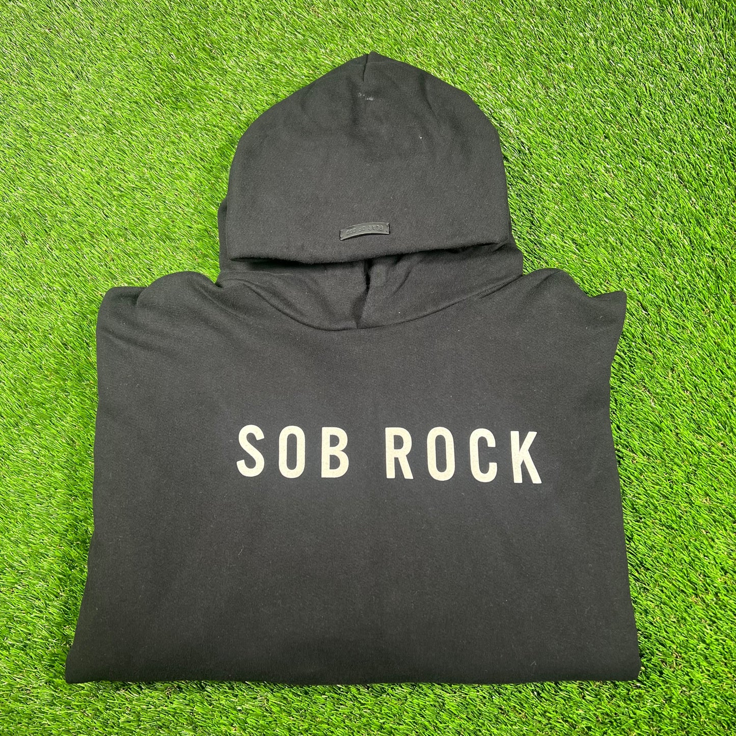 Fear Of God x John Mayer "SOB ROCK" Black Hoodie Size XL USED x14825