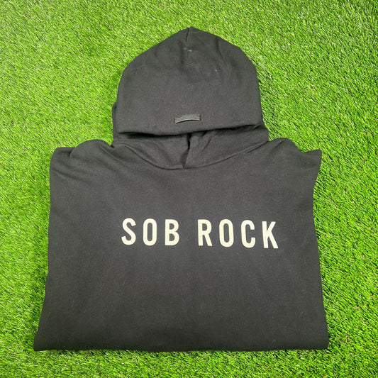 Fear Of God x John Mayer "SOB ROCK" Black Hoodie Size XL USED x14825