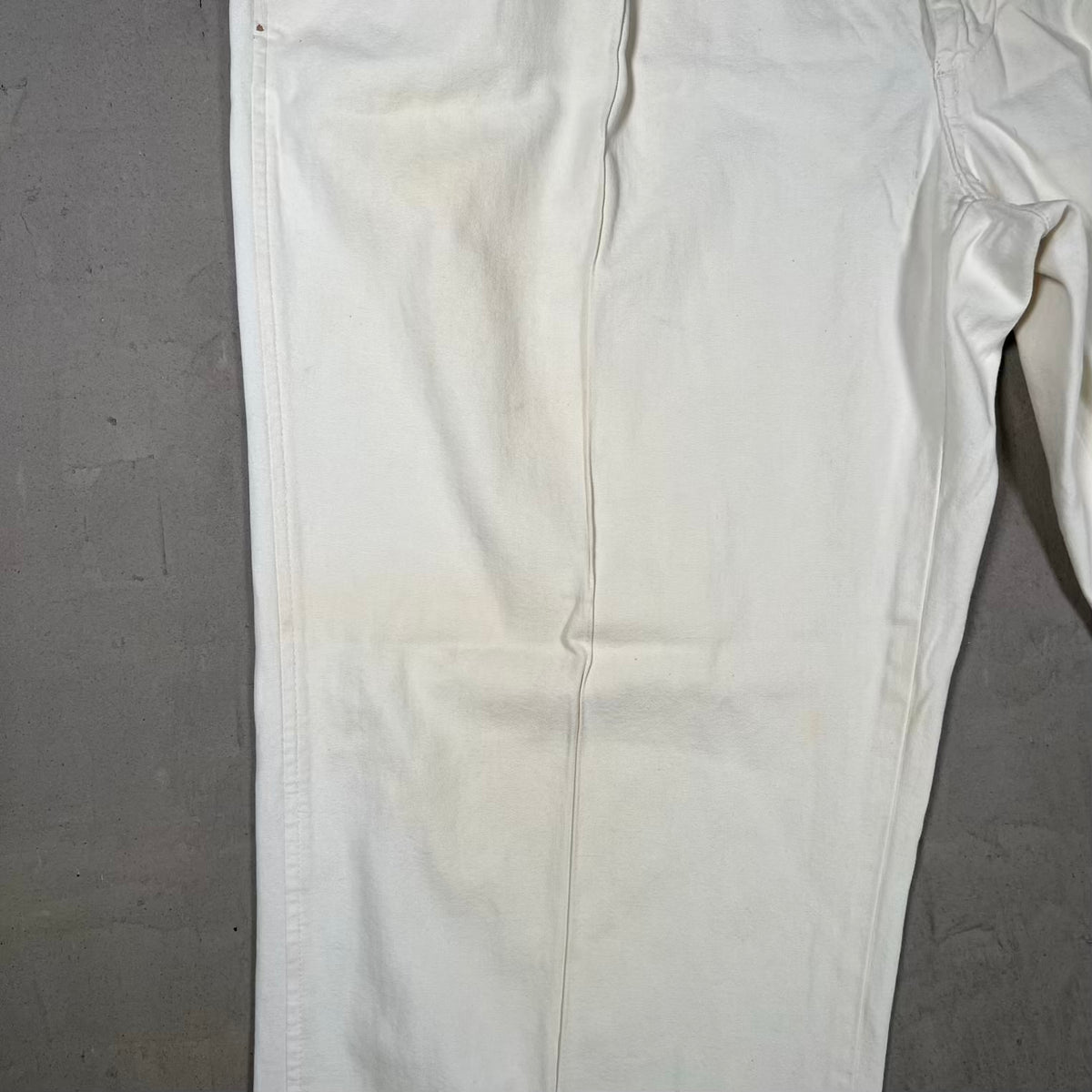 1990s Polo Ralph Lauren White PLeated Trousers Size 38 USED v20087