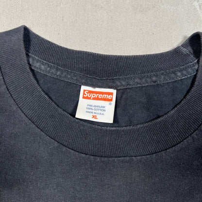 Supreme 2006 Hologram Box Logo Black Tee Size XL USED x8862