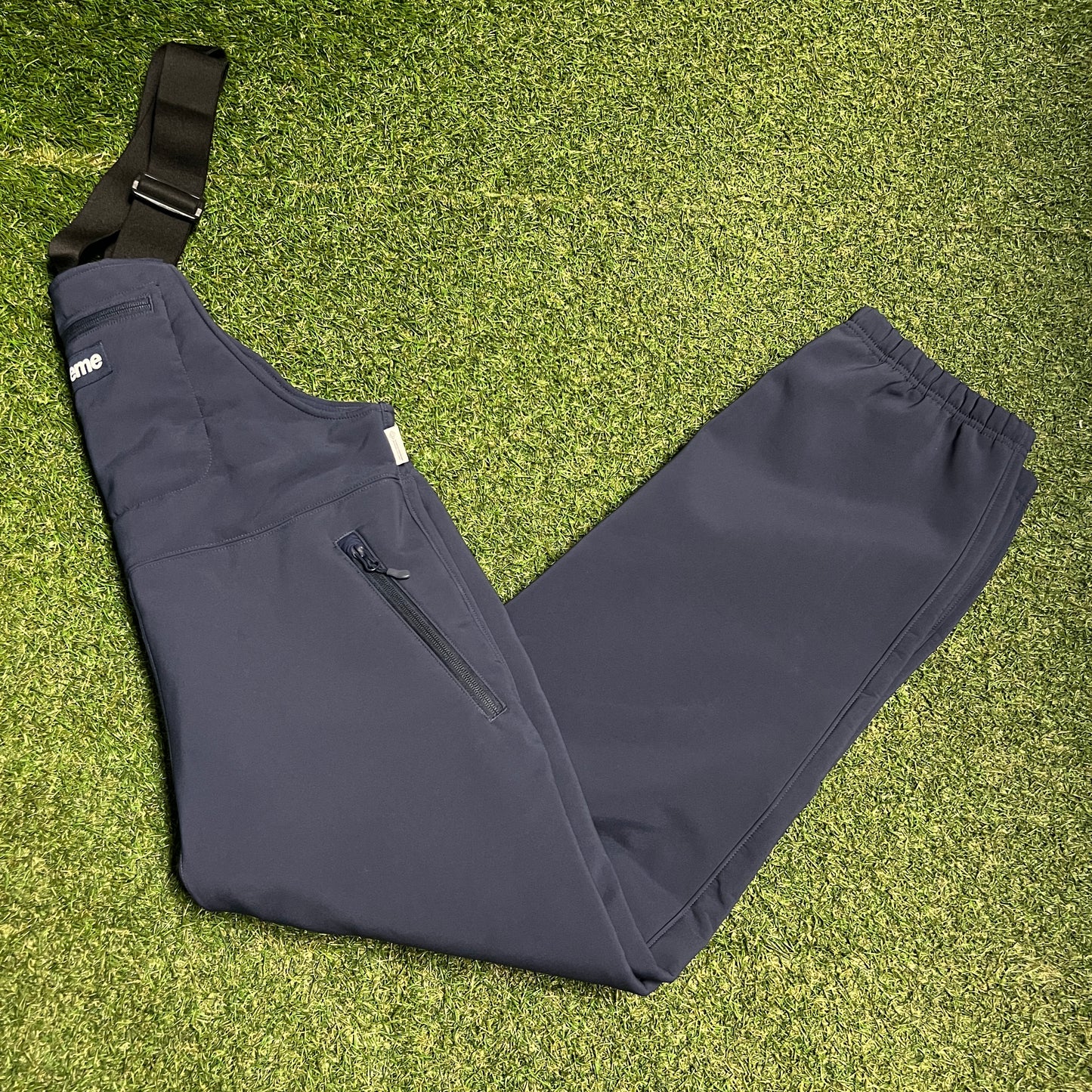 Supreme Windstopper Navy Blue Overalls (2021) Size Small USED x13845