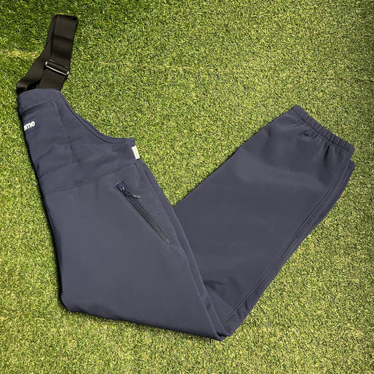 Supreme Windstopper Navy Blue Overalls (2021) Size Small USED x13845