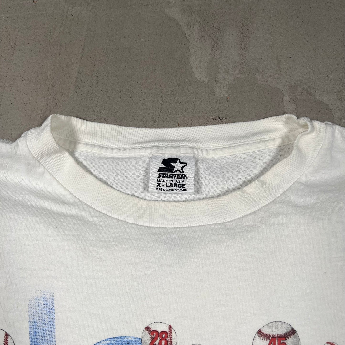 1998 Mark McGwire "Sultan of Swing" HR White Tee Size XL USED v19107