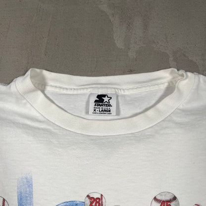 1998 Mark McGwire "Sultan of Swing" HR White Tee Size XL USED v19107